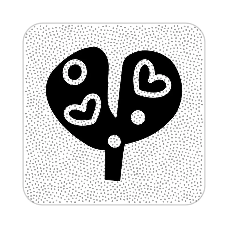 زیر لیوانی کاکتی طرح عاشقانه مدل mp40650