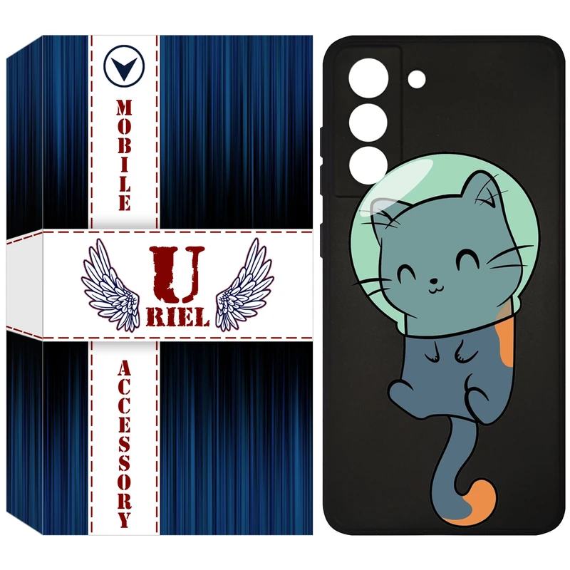کاور یوریل قاب مدل KSH کد 61 طرح گربه مناسب برای گوشی موبایل سامسونگ Galaxy S21 FE 5G