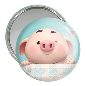 آینه جیبی خندالو مدل بچه خوک  کد 2960