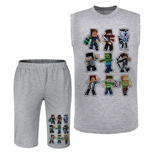 ست تاپ و شلوارک مردانه مدل ماینکرفت A367