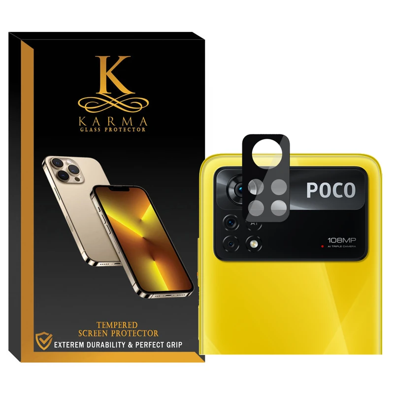محافظ لنز کارما مدل 3D-KA مناسب برای گوشی موبایل شیائومی Poco X4 Pro