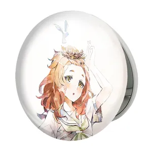 آینه جیبی خندالو طرح کنزاکی انیمه لیز و پرنده آبی مدل تاشو کد 23833 