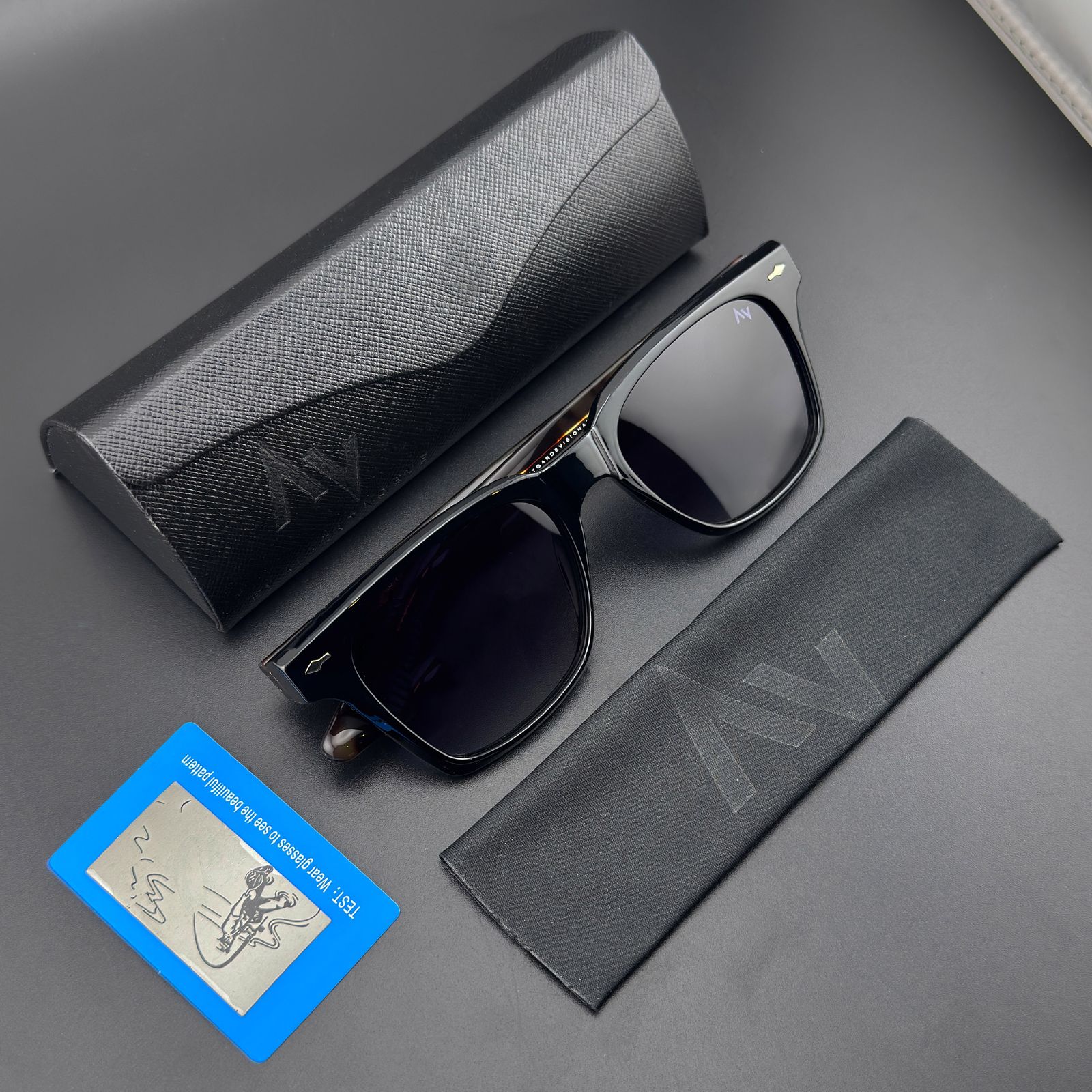 عینک آفتابی مستطیلی آلبرت وگ مدل S31109C2 Acetate Avantgarde Visionary -  - 14