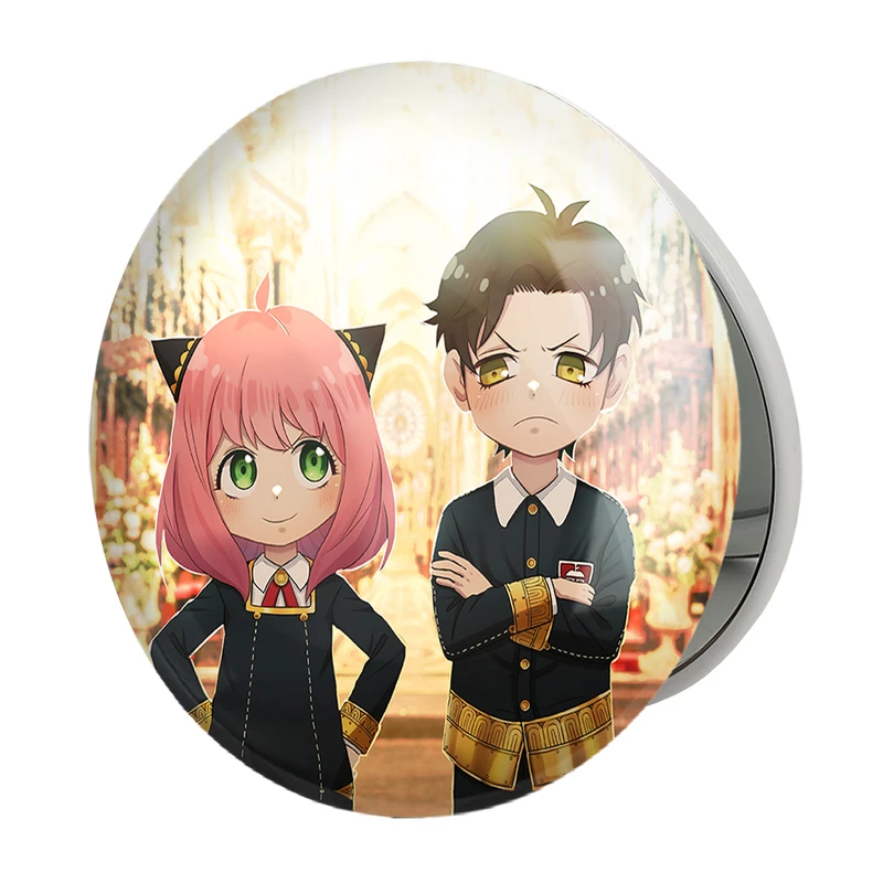 آینه جیبی خندالو طرح خانواده فورجر انیمه اسپای ایکس فمیلی مدل تاشو کد 15564