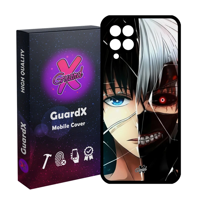 کاور گارد ایکس طرح توکیو غول انیمه مدل Glass10559 مناسب برای گوشی موبایل سامسونگ Galaxy M32 4G/M22 4G/F22