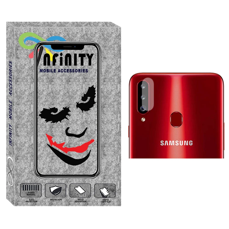 محافظ لنز دوربین اینفینیتی مدل Inl-01 مناسب برای گوشی موبایل سامسونگ Galaxy A20S