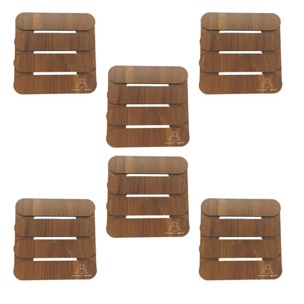 زیر لیوانی آذرلاکچری طرح پالت کد zl04 بسته 6 عددی