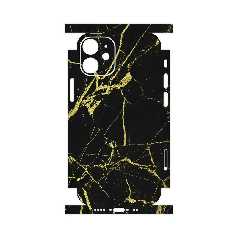 برچسب پوششی ماهوت مدل Graphite-Gold-Marble-FullSkin مناسب برای گوشی موبایل اپل iPhone 12 mini