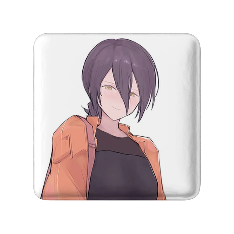 مگنت خندالو طرح ریزه انیمه مرد اره ای Chainsaw Man  مدل مربعی کد 18010