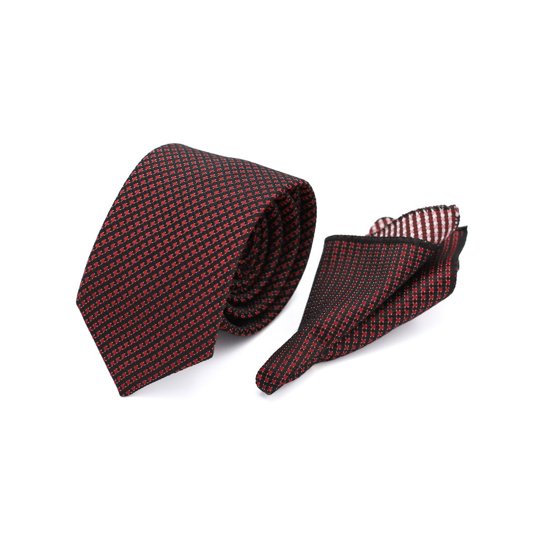 ست کراوات و دستمال جیب مردانه مدل AT-202