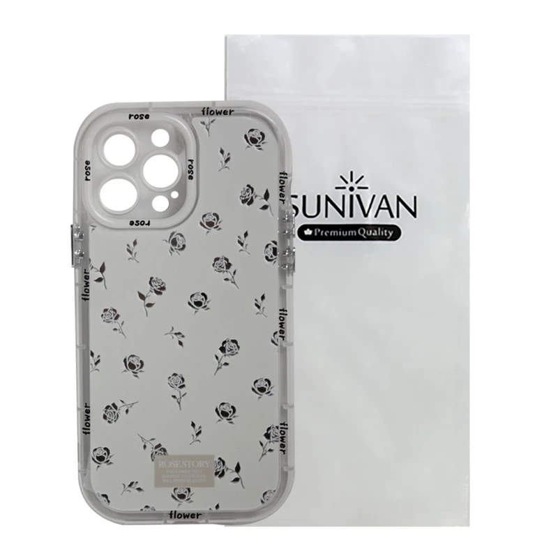 کاور سانیوان مدل فانتزی طرح گل رز مناسب برای گوشی موبایل اپل iPhone 13 Pro Max