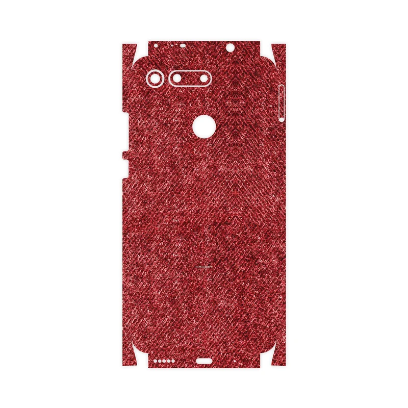 برچسب پوششی ماهوت مدل Fabric Texture 4-FullSkin مناسب برای گوشی موبایل آنر View 20