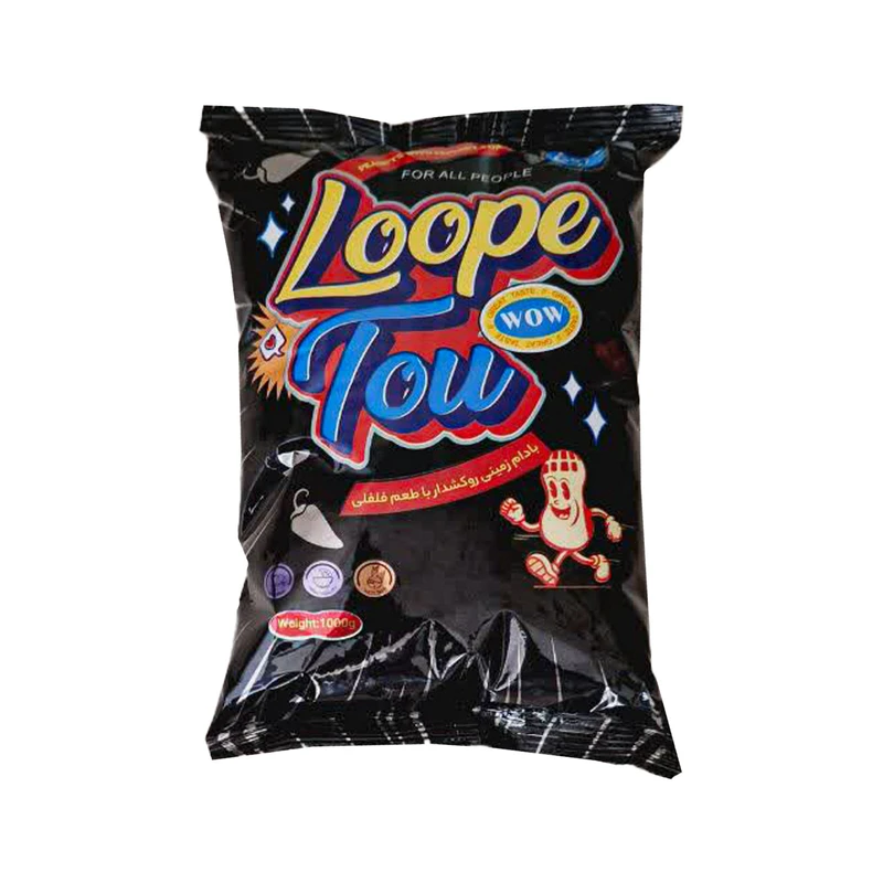 بادام زمینی روکشدار با طعم فلفلی لوپ تو - 1 کیلوگرم