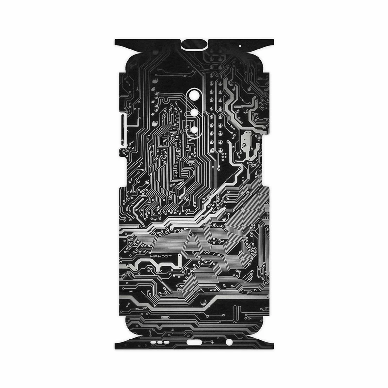 برچسب پوششی ماهوت مدل Black Printed Circuit Board-FullSkin مناسب برای گوشی موبایل اپو Realme X