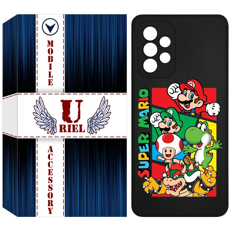 کاور یوریل مدل KSH کد 76 طرح ماریو مناسب برای گوشی موبایل سامسونگ Galaxy A72