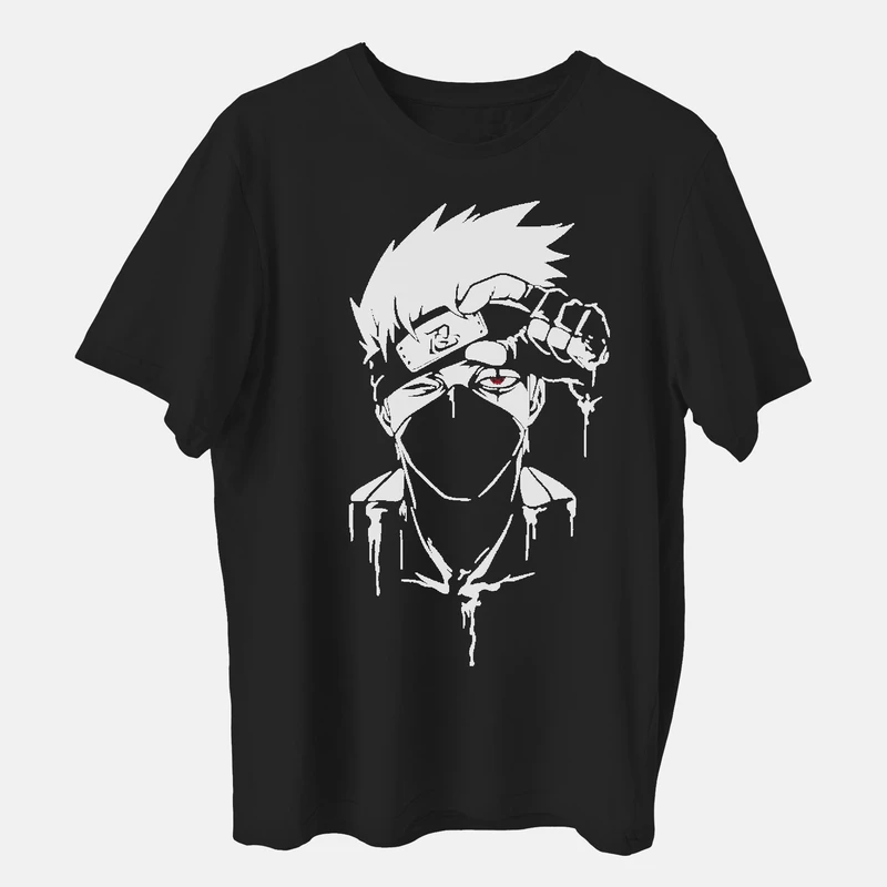 تی شرت آستین کوتاه مردانه مدل کاکاشی انیمه ناراتو کد anm367