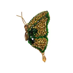 گل سینه زنانه مدل پروانه کد 5038