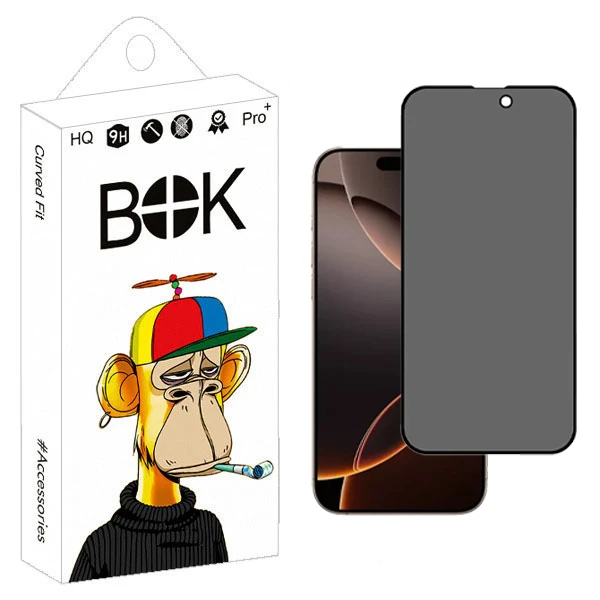  محافظ صفحه نمایش حریم شخصی بوک مدل Shadow Touch مناسب برای گوشی موبایل اپل IPhone 16 Pro Max