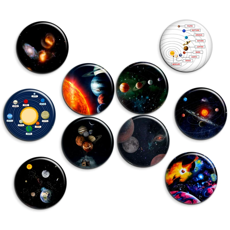 پیکسل پرمانه طرح منظومه شمسی کد pmg.7548 مجموعه 10 عددی