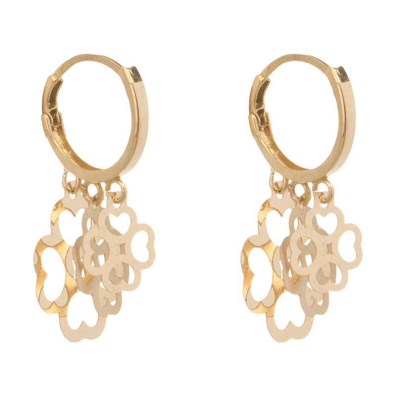 گوشواره طلا 18 عیار زنانه گالری یارطلا کد AG27-3