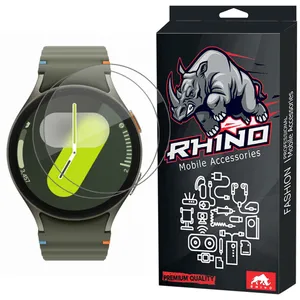 محافظ صفحه نمایش راینو مدل R-Glas مناسب برای ساعت هوشمند سامسونگ Galaxy Watch 4/5/6/7 سایز 40mm بسته 2 عددی 