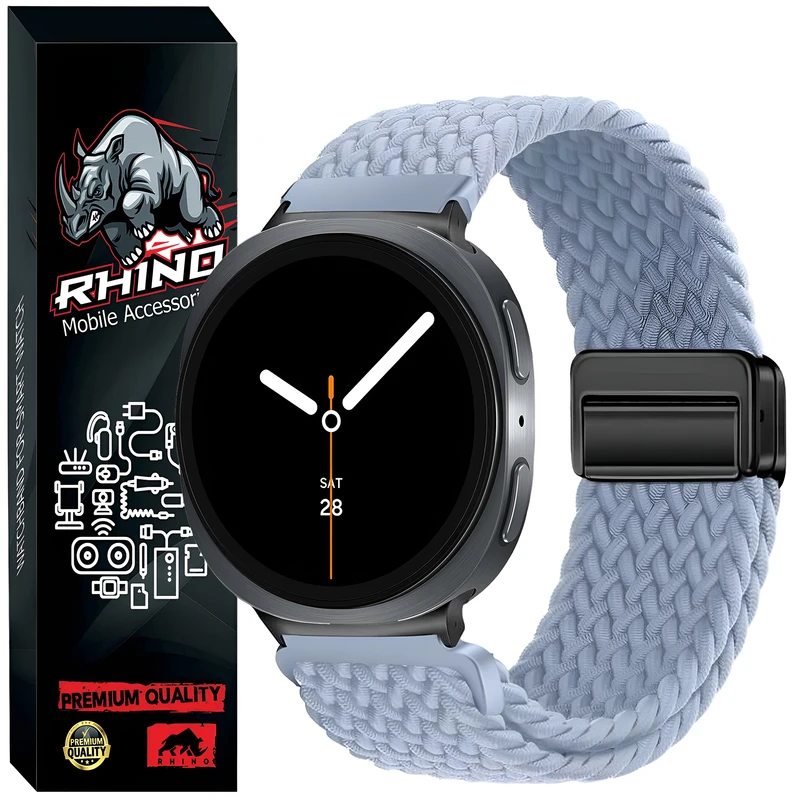 بند راینو مدل W8-Braid Magnet مناسب برای ساعت هوشمند سامسونگ Galaxy Watch 8 40mm / 44mm / Watch 8 Classic 46mm