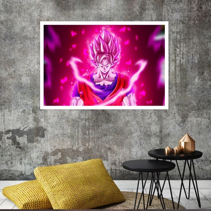 تابلو بکلیت طرح انیمه دراگون بال سوپر مدل قاب شاسی W-s8475