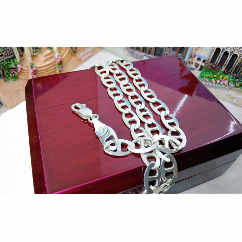 زنجیر نقره مردانه مدل gol-2088