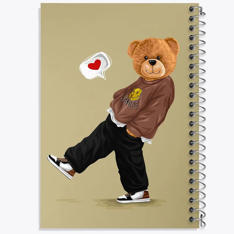 دفتر مشق 50 برگ خندالو مدل تدی Teddy کد 26175