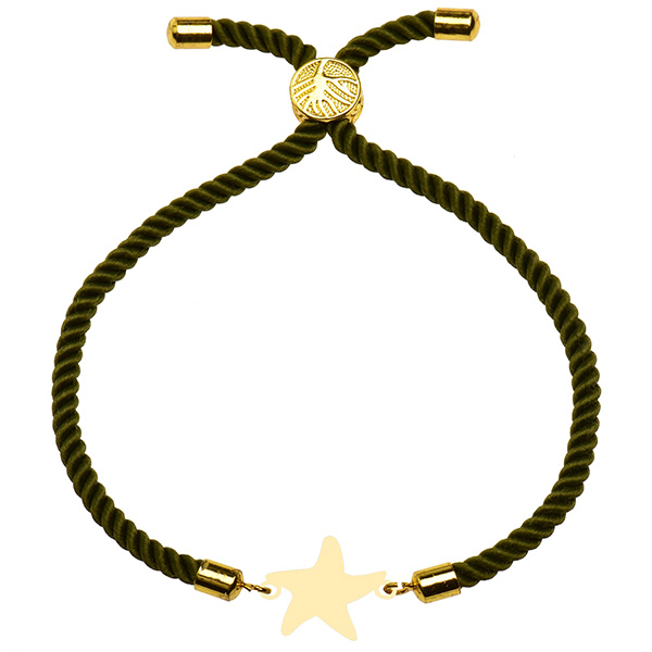 دستبند طلا 18 عیار دخترانه کرابو طرح ستاره مدل Krd1606