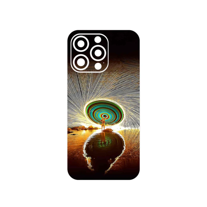 برچسب پوششی ماهوت مدل Night Light Fountain مناسب برای گوشی موبایل اپل iPhone 13 Pro Max
