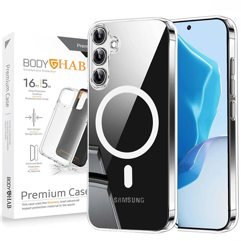 کاور بادی قاب مدل مگ سیف طرح Magsafe مناسب برای گوشی موبایل سامسونگ Galaxy S24 FE