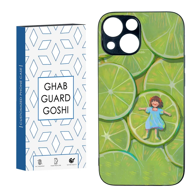 کاور قاب گارد گوشی طرح دختر لیمویی کد TPU-258 مناسب برای گوشی موبایل اپل IPHONE 13 MINI