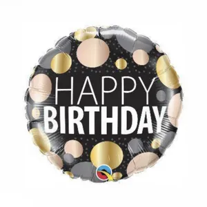 بادکنک فویلی پارتی لند تهران مدل happy birthday طرح توپی کد 2013