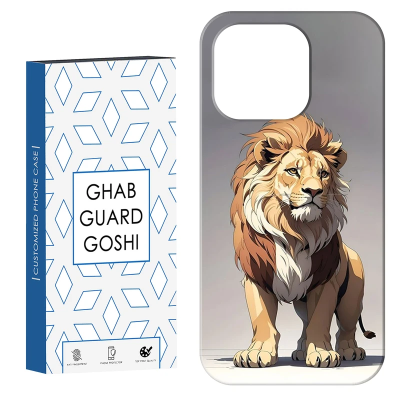 کاور قاب گارد گوشی طرح شیر کد Dimo-372 مناسب برای گوشی موبایل اپل IPHONE 15 PRO
