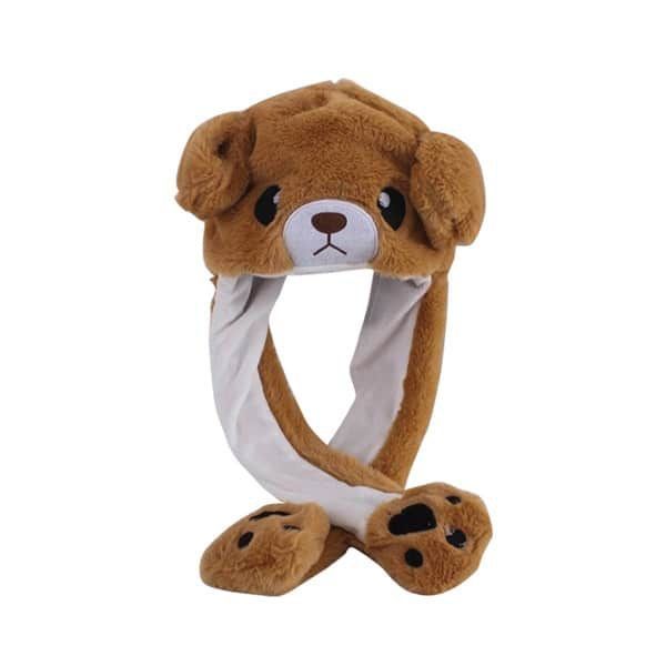 کلاه بچگانه مدل عروسکی گوش متحرک طرح خرس ویژه