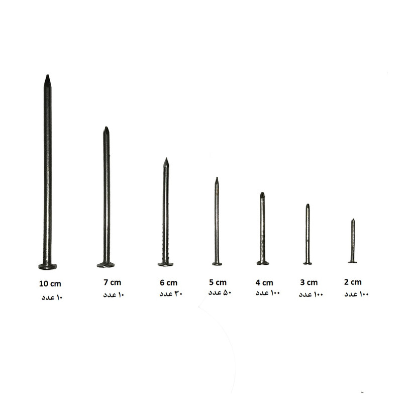 میخ مدل MTSN-Nail-400 مجموعه 400 عددی میخ مدل MTSN-Nail-400 مجموعه 400 عددی