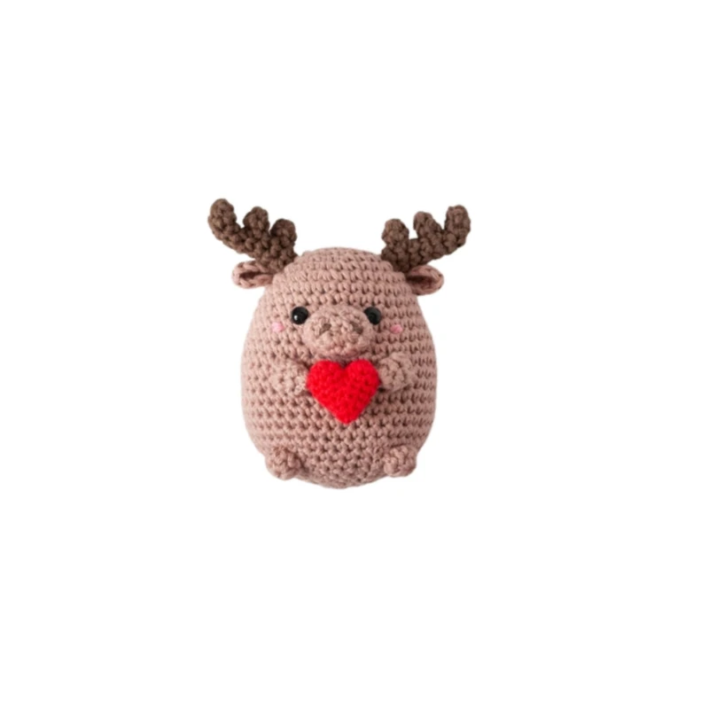 عروسک بافتنی مدل گوزن عاشق کد 12