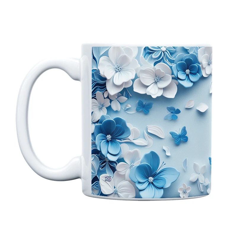 ماگ حس آمیزی طرح پروانه مدل کلاسیک کد 83