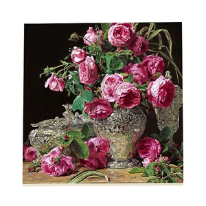 کاشی طرح گلدان گل کد f159