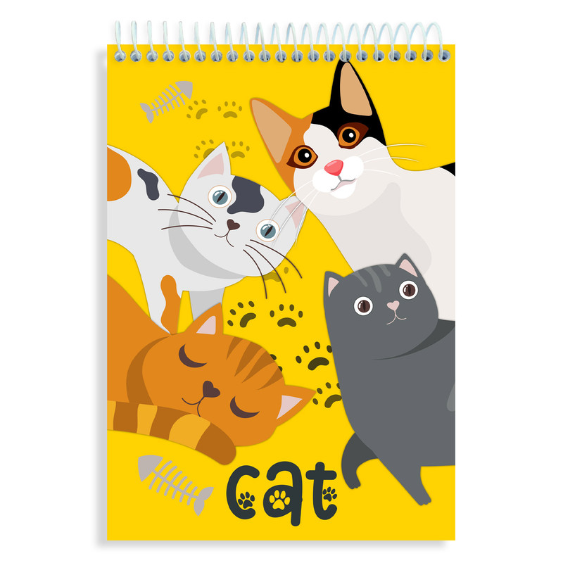  دفتر نقاشی 60 برگ های تولد مدل گربه کد N283 