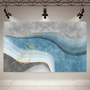 تابلو بوم طرح مخمل مدل مینیمال انتزاعی گل کد AR302614