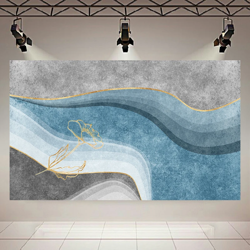 پوستر طرح مخمل مدل تصویر مینیمال انتزاعی گل کد AR302634