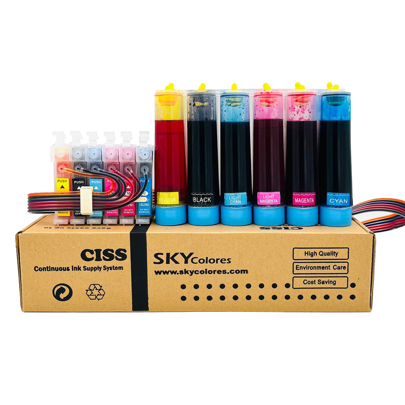 مخزن جوهر پرینتر اسکای کالر مدل EPP50 مجموعه 6 عددی