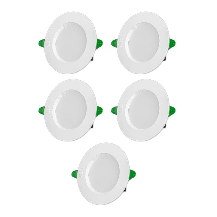 پنل اس ام دی 9 وات پارس شعاع توس مدل گلاریس دایره ای توکار مجموعه 5 عددی