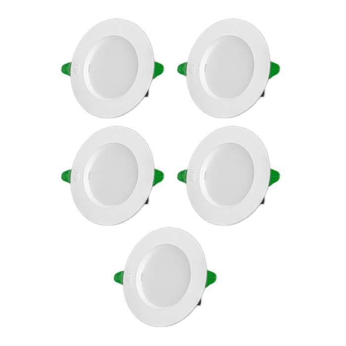 پنل اس ام دی 9 وات پارس شعاع توس مدل گلاریس دایره ای توکار مجموعه 5 عددی