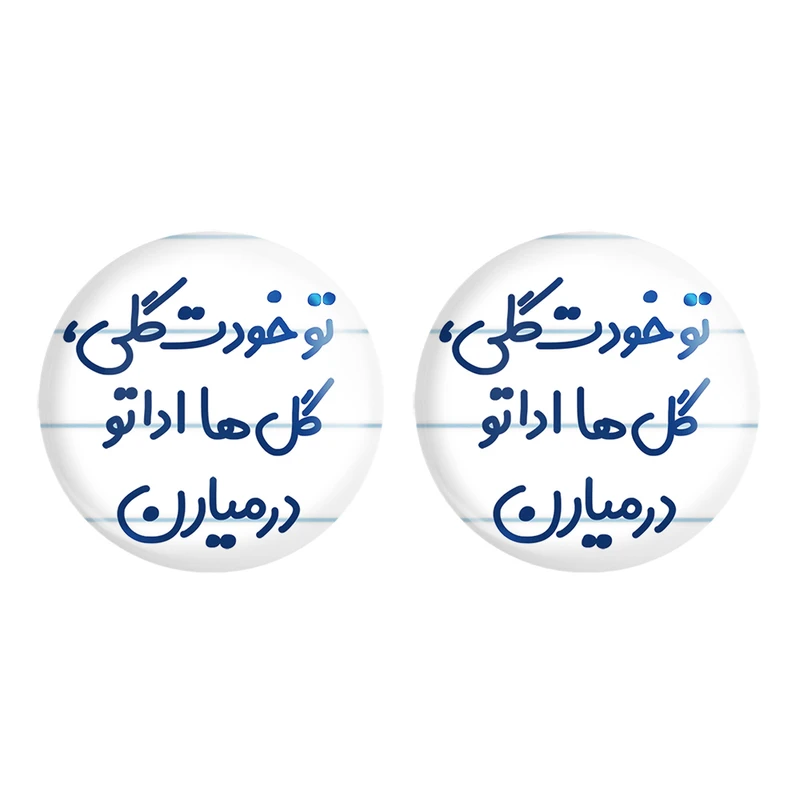مگنت خندالو مدل تو خودت گلی گل ها اداتو در میارن کد 6871 مجموعه 2 عددی
