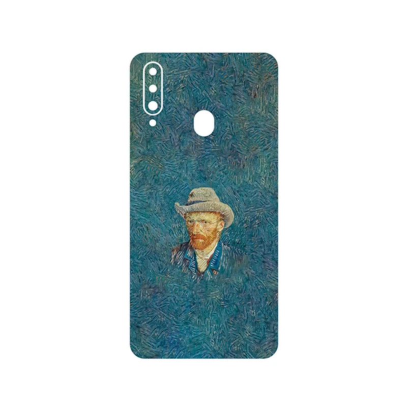 برچسب پوششی ماهوت مدل Self portrait with a gray felt hat مناسب برای گوشی موبایل سامسونگ Galaxy A20s