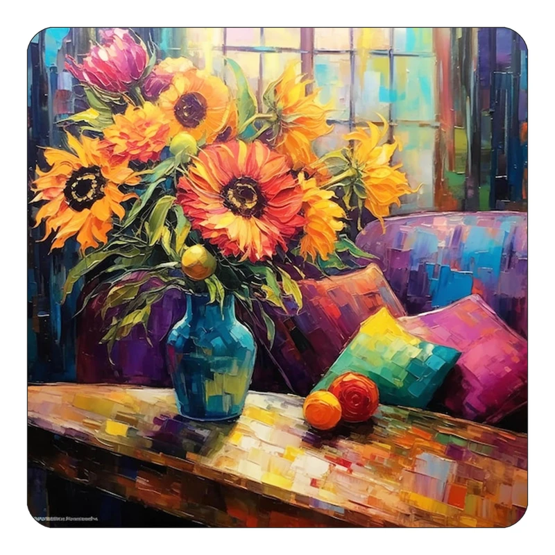 مگنت کاکتی طرح نقاشی رنگ روغن مدل mp72495