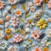 پارچه ملحفه عرض 1.5 متر پارچه باما طرح پنج بعدی گل خمیری کد 5013543 رنگ آبی